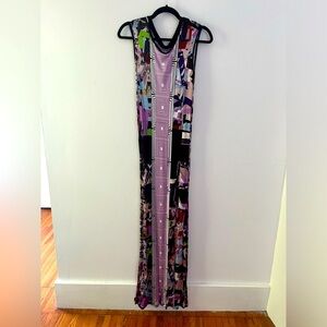 Custo Barcelona Printed Square/Kaleidoscope Maxi Dress - Small (like new)